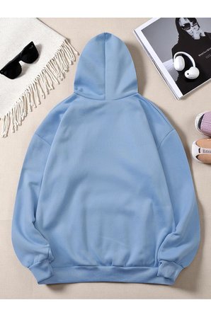 Unisex Born To Read Baskılı Oversize Sweatshirt