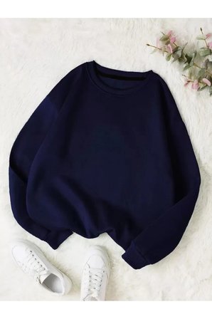 Bisiklet Yaka Sweatshirt