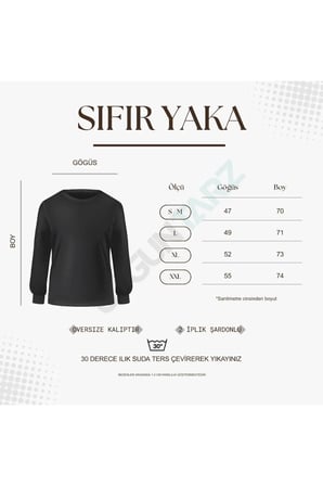 Unisex Baskısız Düz Renk Sıfır Yaka