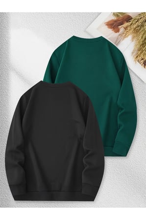Unisex Baskısız Düz Renk Sıfır Yaka