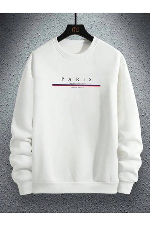 Unisex Paris Dream Maker Baskılı Oversize Sweatshirt