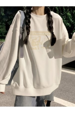 Unisex All Things Grow Baskılı Oversize Sweatshirt