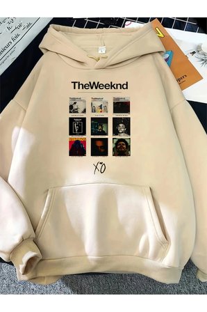 Unisex The Weekend Baskılı Oversize Sweatshirt