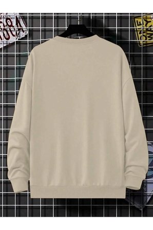 Unisex Milano Baskılı Oversize Sweatshirt