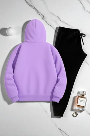 Unisex Be Happy Baskılı Oversize Sweatshirt Takım