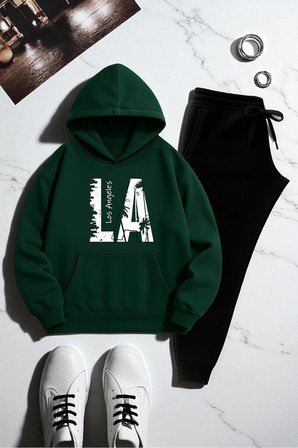 Unisex Los Angeles Baskılı Eşofman Takımı