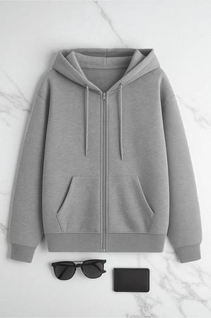 2'li Paket Fermuarlı Mevsimlik Sweatshirt