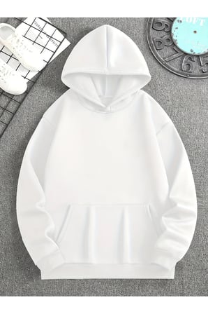 Unisex Yon Gosteren Pusula Baskılı Oversize Sweatshirt