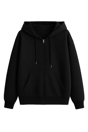 Fermuar Kapüşonlu Sweatshirt