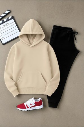Unisex Coraline Animal Baskılı Oversize Eşofman Takımı