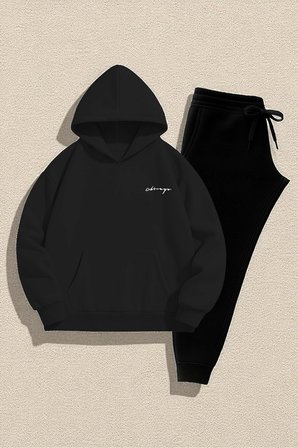 Unisex Chigo Baskılı Oversize Eşofman Takımı
