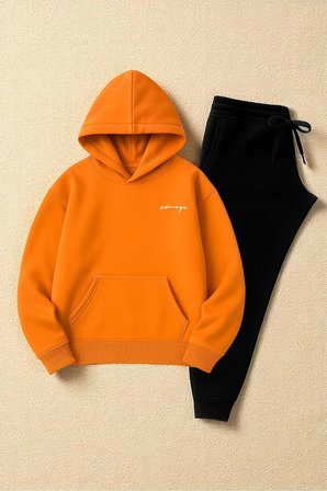 Unisex Chigo Baskılı Oversize Eşofman Takımı