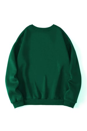 Unisex Istiridye Kabuklari Baskılı Tasarım Oversize Sweatshirt