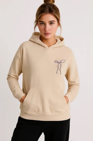 Unisex Fear Faith Over Baskılı Tasarım Oversize Sweatshirt