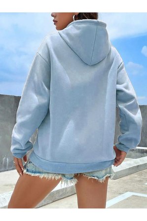 The Future Baskılı Oversize Sweatshirt