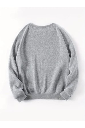 Unisex Papatya Kelebek Baskılı Tasarım Oversize Sweatshirt