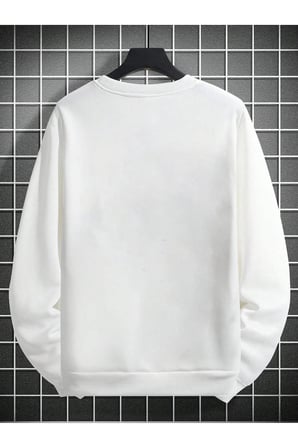 Unisex Love Kalpler Baskılı Tasarım Oversize Sweatshirt