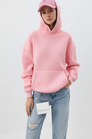 Unisex Yumuşak Dokulu Düz 3 İplik Oversize Sweatshirt – Sade ve Modern Görünüm