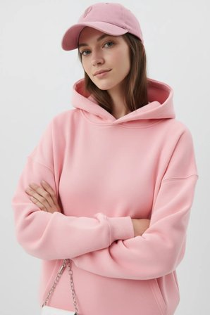 Unisex Yumuşak Dokulu Düz 3 İplik Oversize Sweatshirt – Sade ve Modern Görünüm