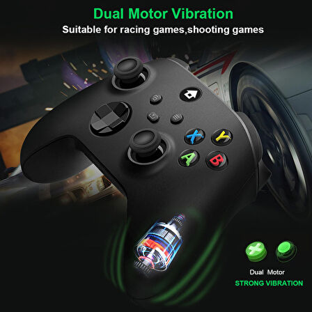Konsol Plus XBOX 9. Nesil Kablosuz Gamepad MAVİ 2.4G PC/ANDROİD/IOS