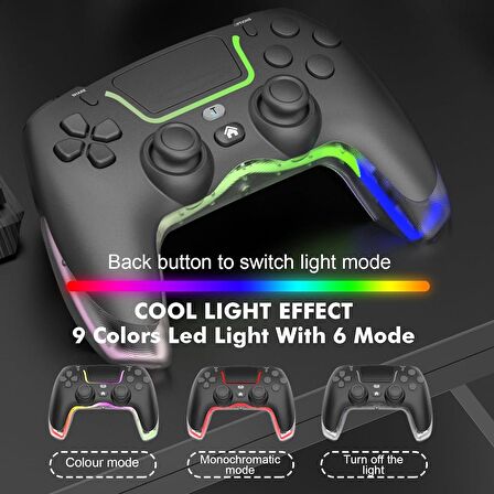 Konsol Plus P07 Wireless Game Pad PEMBE RGB PS4/PS3/ANDROİD/IOS/TV/NS Uyumlu