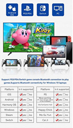 D9 Telefon Tablet Gamepad Bluetooth Kontroller 5.2 Kablosuz Android iOS PS4 Switch PC