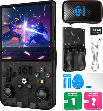 Konsol Plus R36S Max Retro El Oyun Konsolu 4.0'' IPS Ekranlı 18.000 Oyunlu