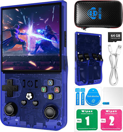 Konsol Plus R36S Max Retro El Oyun Konsolu 4.0'' IPS Ekranlı 18.000 Oyunlu