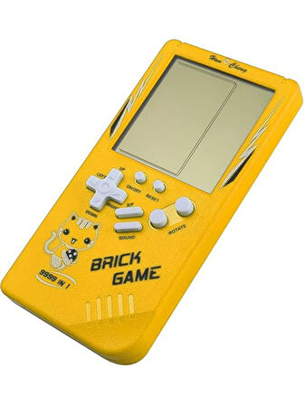 Tetris Oyun Konsolu 23 Bulmaca Oyunu Bataryalı 3.5 Inç LCD Mini Taşınabilir Atari