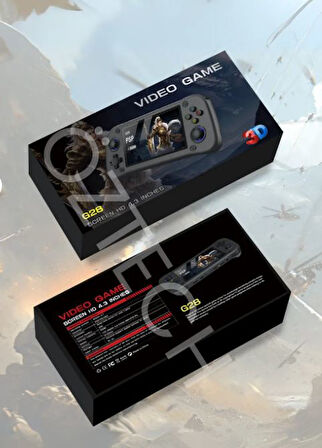 G28 Retro Oyun Konsolu 4.3 Inç Ekran 64GB 21555 Oyunlu Türkçe Menülü