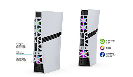 PS5 PRO SOĞUTUCU IŞIKLI RGB FAN DOBE TP5-35153S