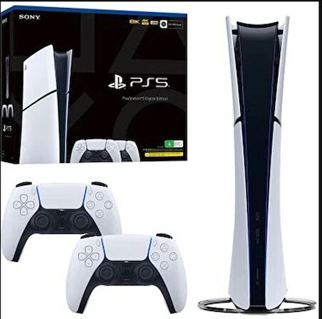Playstation 5 Slim Digital Edition İthalatçı Garantili + 2.Dualsense Beyaz