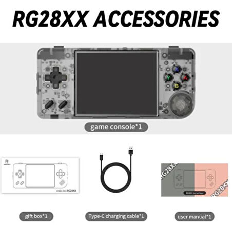 ANBERNIC RG28XX  Taşınabilir Retro El Konsolu 4 Renk Seçenekli