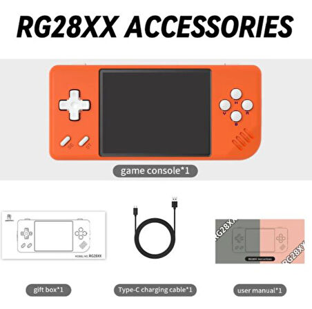 ANBERNIC RG28XX  Taşınabilir Retro El Konsolu 4 Renk Seçenekli