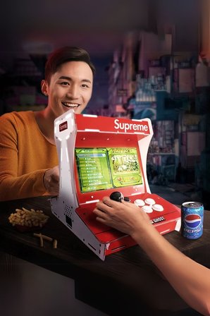 SUPREME Çift Arcade Kol 10inç Çift Ekran 3000+ OYUNLU RETRO ARCADE ATARİ Old School