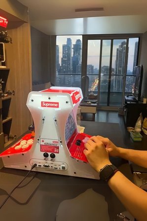 SUPREME Çift Arcade Kol 10inç Çift Ekran 3000+ OYUNLU RETRO ARCADE ATARİ Old School