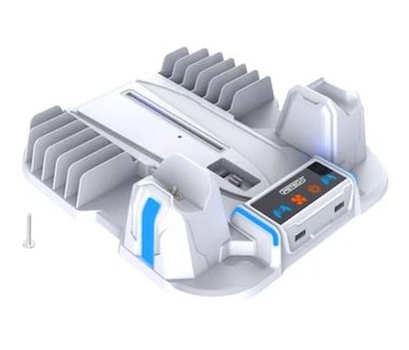 PS5 Sli̇m/Pro Uyumlu Şarjlı Di̇key Soğutuculu Fan Pgtech GP-521S