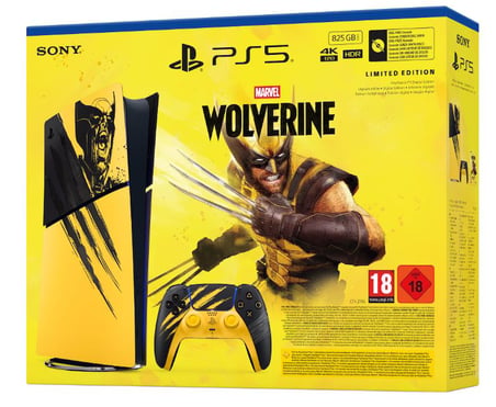 Playstation 5 Slim Digital Marvel's Wolverine Battle Yellow Sınırlı Sürüm Paketi