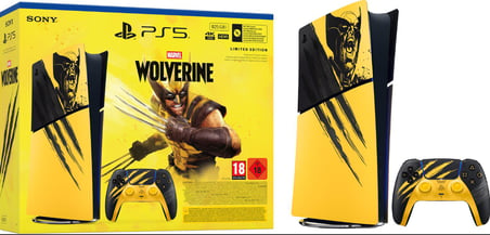 Playstation 5 Slim Digital Marvel's Wolverine Battle Yellow Sınırlı Sürüm Paketi