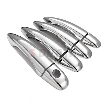 S-Dizayn Citroen C3 Krom Kapı Kolu 4 Kapı 2010-2016