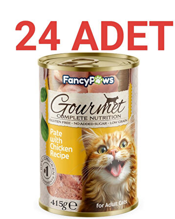 Fancy Paws Tavuklu Yetişkin Kedi Konserve Maması x 24  Adet