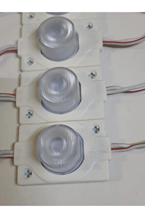 Led Modül Beyaz Tekli Led Mercekli 12v Dc 1,5w İp 65 5 adet