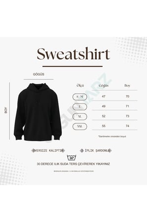 Unisex Lacivert & Siyah Fermuar Kapüşonlu Sweatshirt 2 ' li Fırsat Paketi