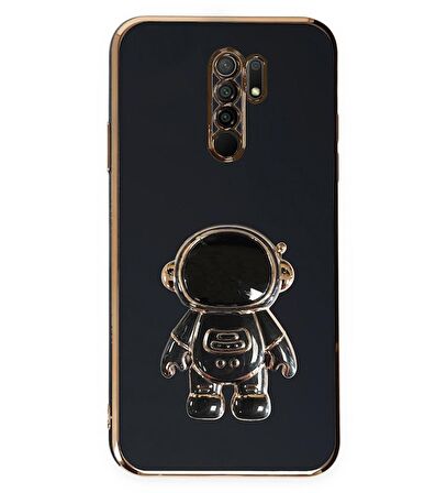 Smcase Xiaomi Redmi 9 Kılıf Standlı Kamera Korumalı Astronot Silikon