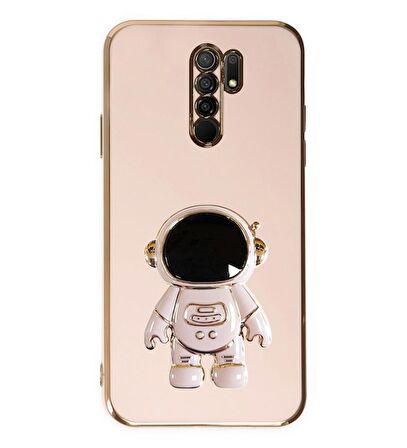 Smcase Xiaomi Redmi 9 Kılıf Standlı Kamera Korumalı Astronot Silikon