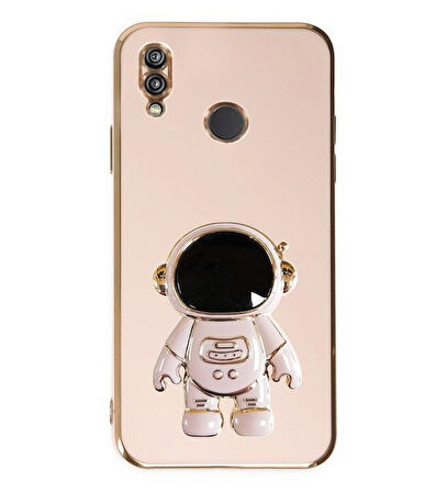 Smcase Huawei P20 Lite Kılıf Standlı Kamera Korumalı Astronot Silikon