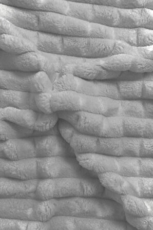 Merinos Modern Line 3 Parça Battaniye Seti - Gri