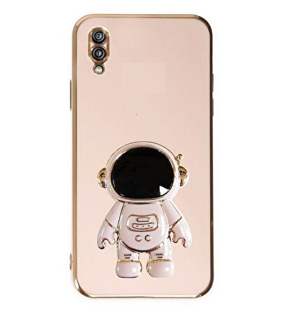 Smcase Samsung Galaxy A10 Kılıf Standlı Kamera Korumalı Astronot Silikon