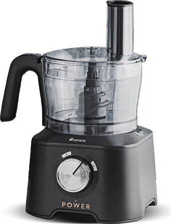 Karaca Mastermaid Power 10 In 1 Matte Black Mutfak Robotu, Blender Seti 2000w
