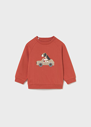 Mayoral Erkek Bebek 3'lü Takım (1-4 Yaş) – Köpek Baskılı Sweatshirt ve 2 Adet Eşofman Altı